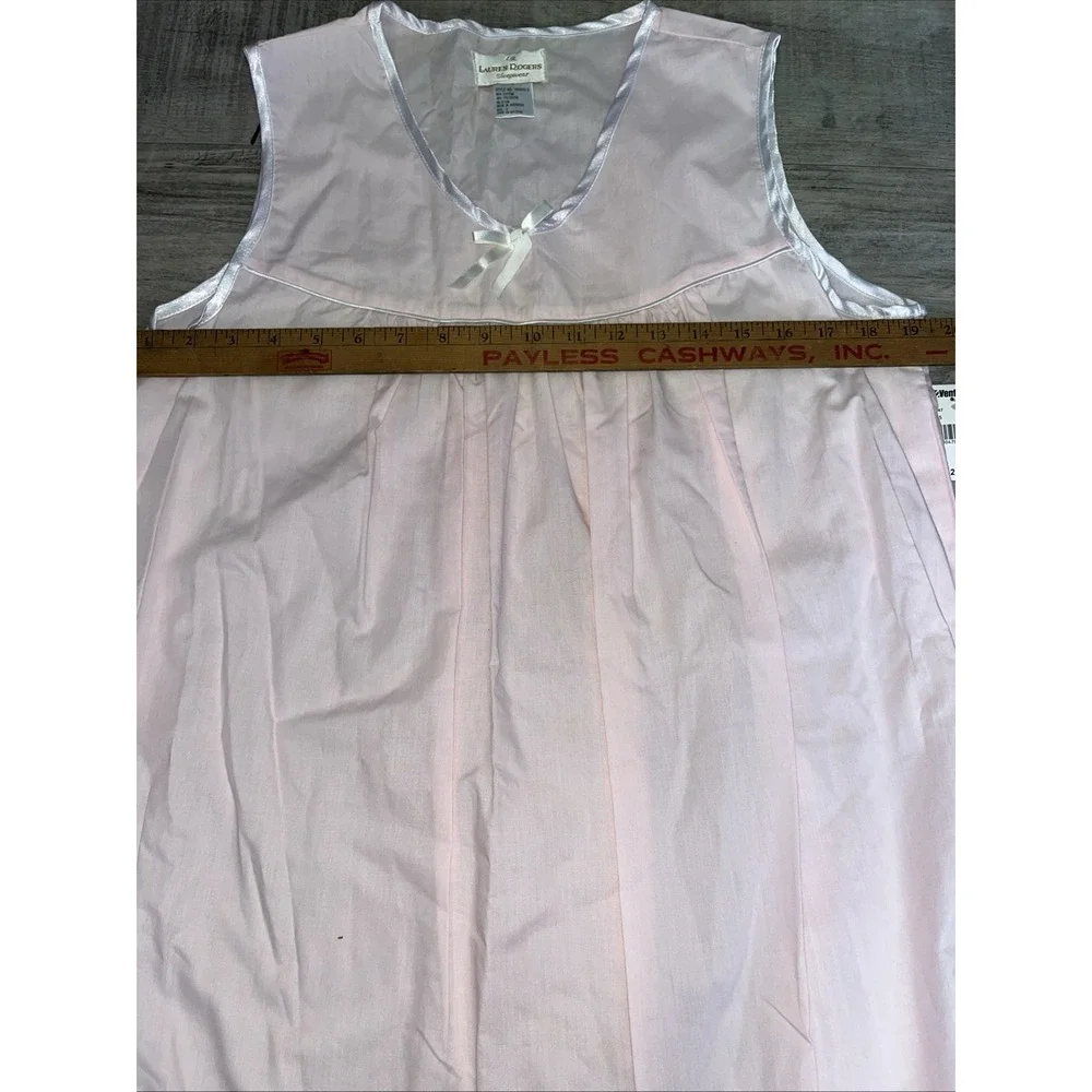Vtg Lauren Rogers Pink Nightgown & Robe Pajama Set NWT SIZE SMALL